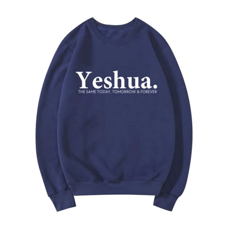Vintage Yeshua Christian Sweatshirt Christian Apparel Faith | Faith Streetwear