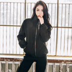 Women's Quick Dry Hooded Fitness Jacket with Zipper