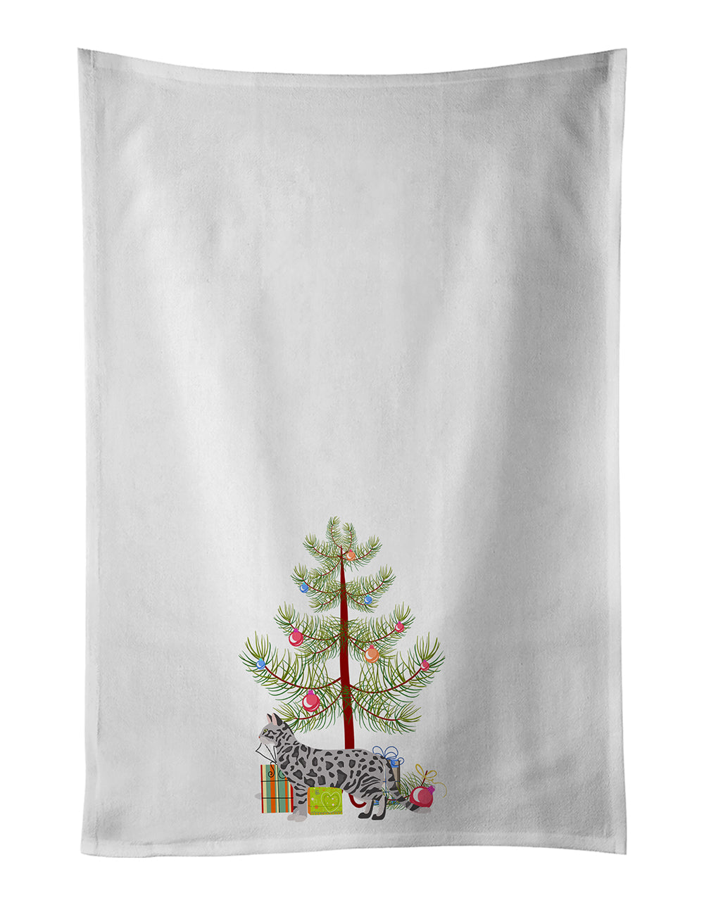 Cheetoh Cat Christmas Kitchen Towel Set of 2