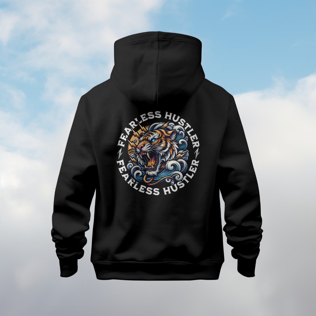 Fearless Hustler Back Print Unisex Hoodie | Streetwear