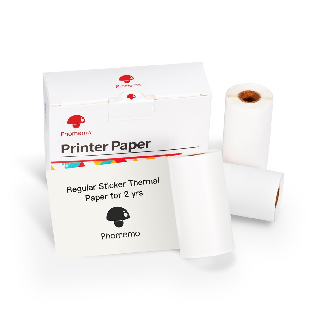 Phomemo Thermal Photo Sticker Paper, 3 Rolls