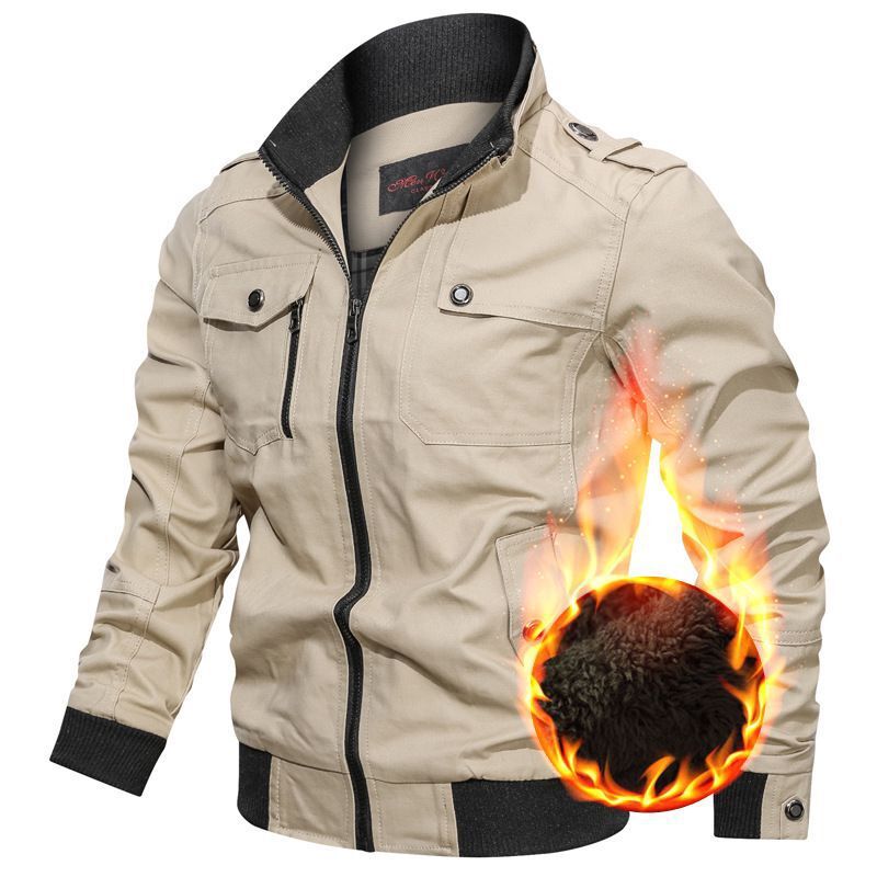 Men's Waterproof Winter Jacket with Plush Lining (One Piece)