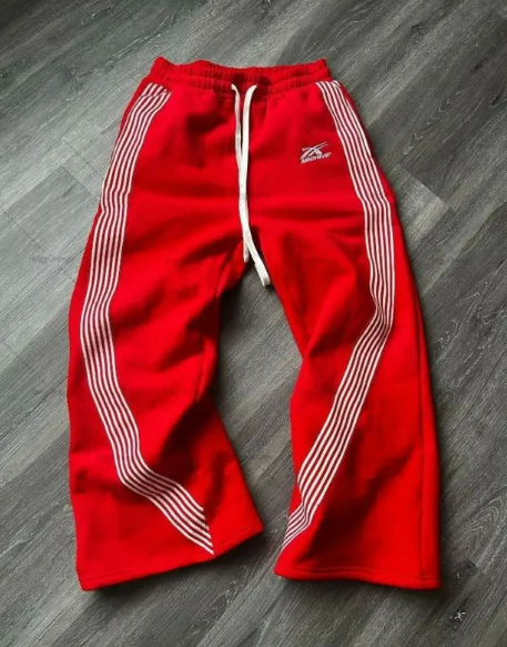 Striped Fleece Lined Pants
