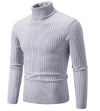 Men's High Collar Pullover Sweater | Streetwear