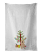 Doodle Fawn #1 Christmas Kitchen Towel Set of 2