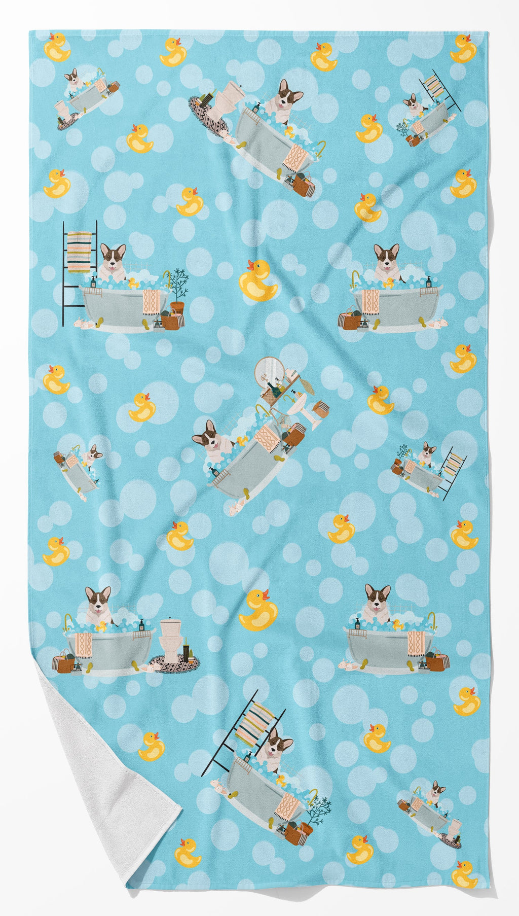 Brindle Cardigan Corgi Bath Towel Large