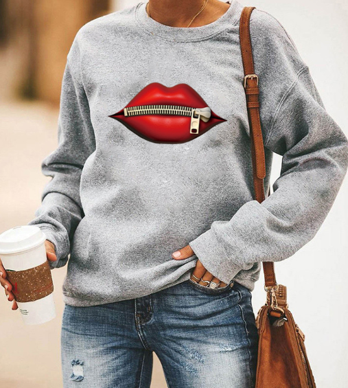 Casual Printed Long-Sleeve Pullover Sweater for Fall/Winter | Streetwear