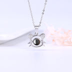 Cat Projection Pendant Necklace