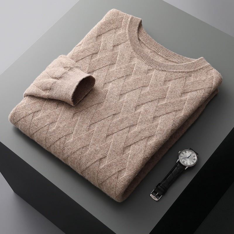 Men's Thick Knitted Loose Pullover Sweater | Streetwear