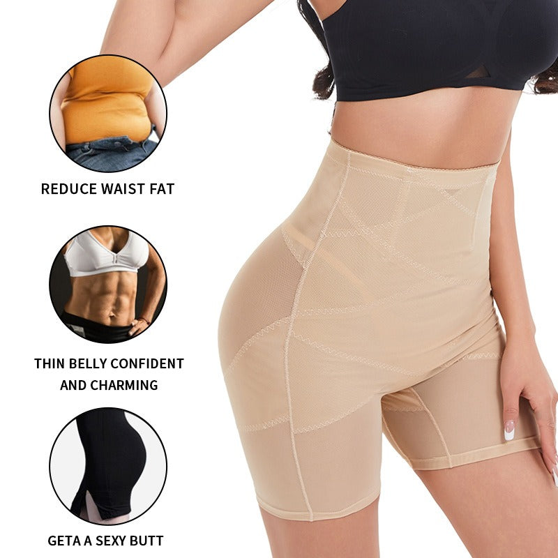 Womens High Waist Seamless Shaping Body Shaper Boyshorts