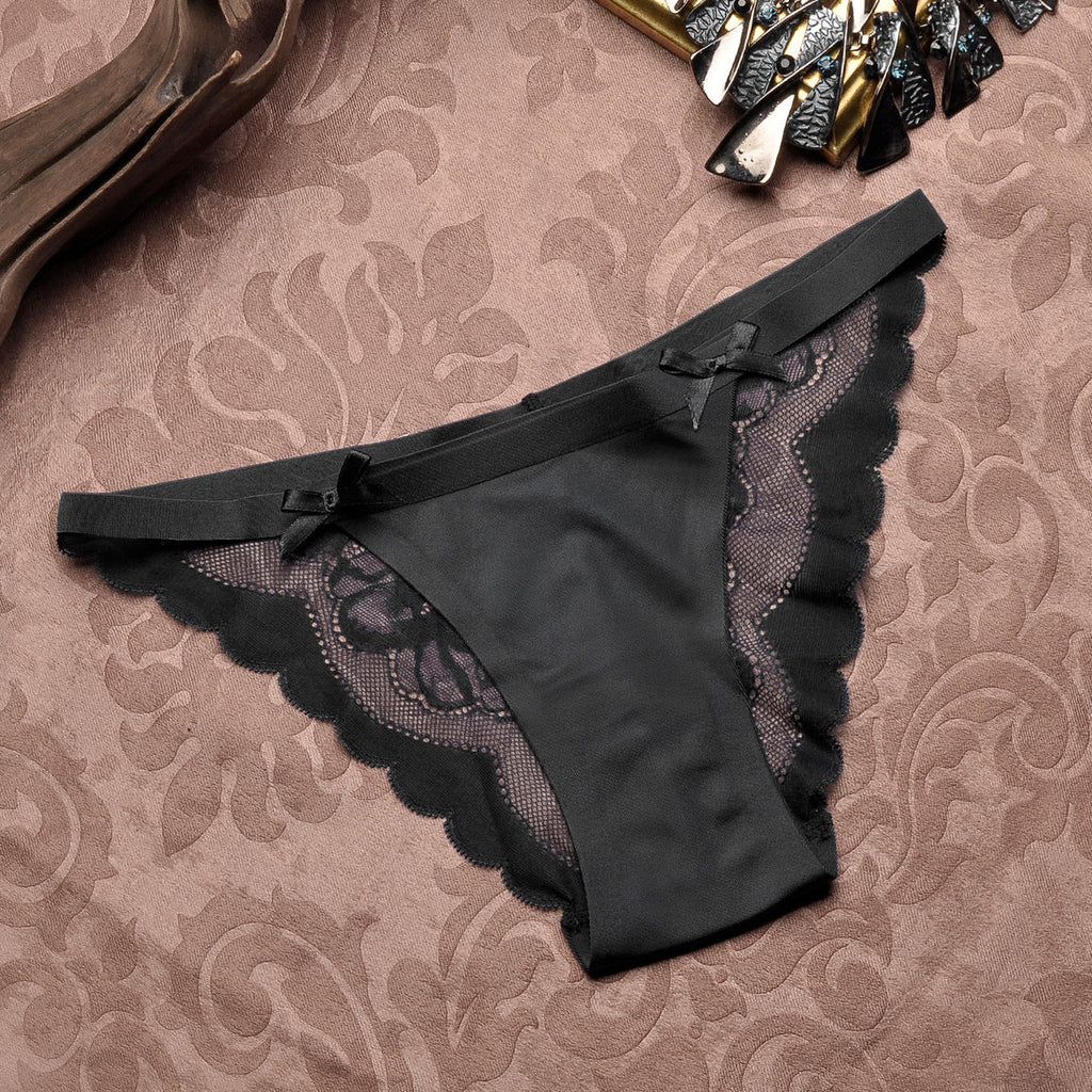 Lace Thong Low Waist Women's Underwear (Triangle Cut)
