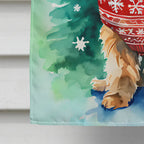Norfolk Terrier Christmas House Flag
