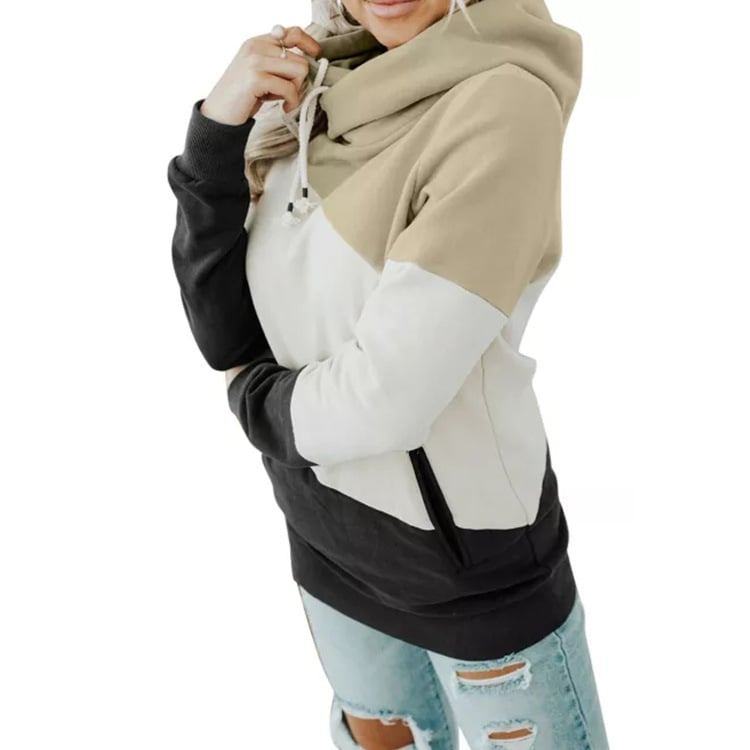 Color Block Pocket Hoodie Pullover Sweatshirt | Streetwear