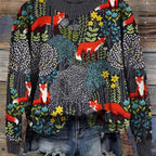 Casual Round Neck Sweater for Couples' Tops