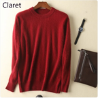 Thick Cashmere Round Neck Sweater