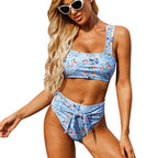 High Waist Polka Dot Bikini Set in 3 Colors