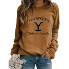 YELLOWSTONE DUTTON RANCH Long Sleeve Hoodie | Streetwear