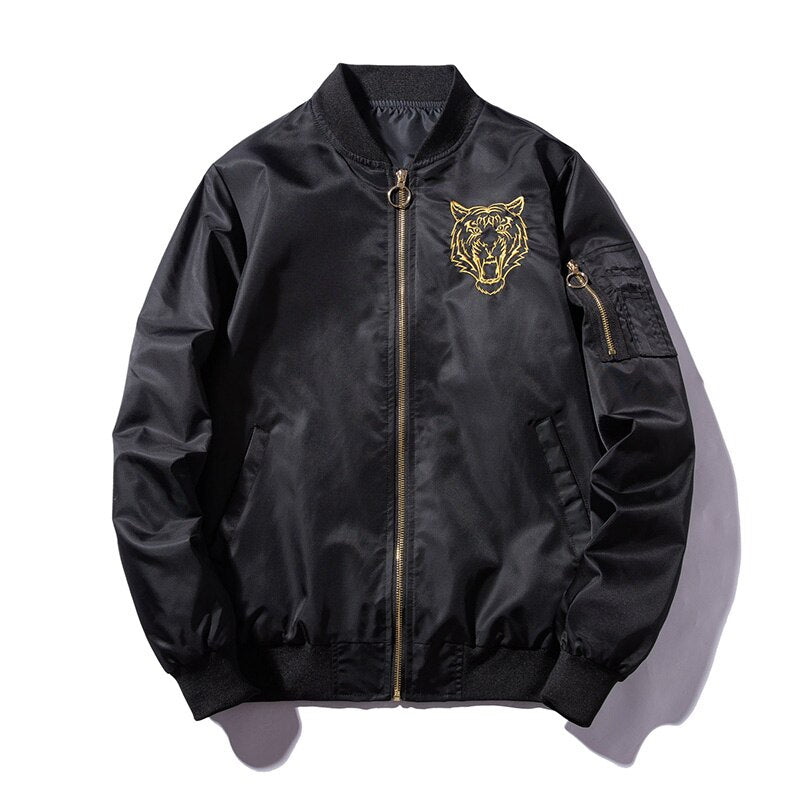 Men's High Street Embroidered MA1 Flight Jacket