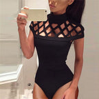 Mesh Short Sleeve Bodysuit - Available in Multiple Colors