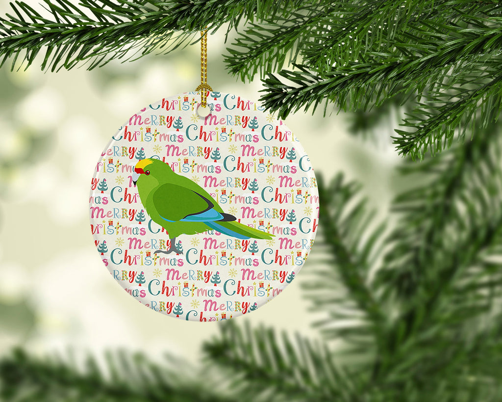 New Zealand Parakeet Christmas Ceramic Ornament