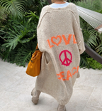 Jacquard Knitted Long Casual Cardigan Sweater