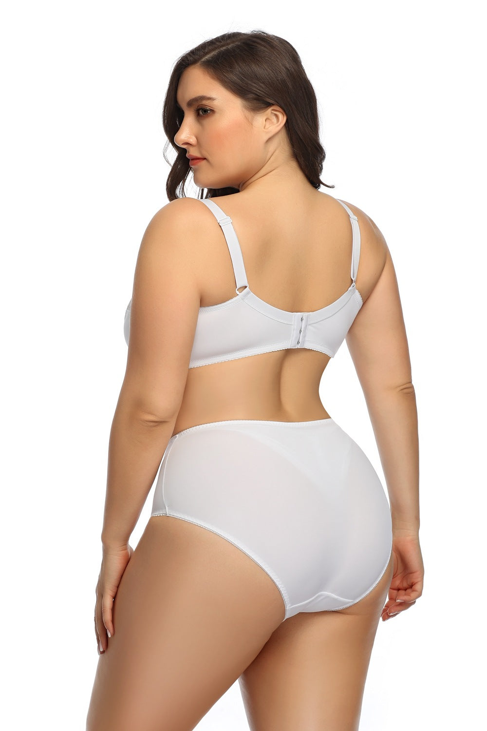 Lace Bra Set with Underwire for Plus Size Women