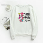 Nurse Heart Print Hoodie for Women - Fashionable Autumn/Winter | Streetwear
