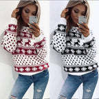 Christmas Reindeer Print Hoodie Sweatshirt | Streetwear