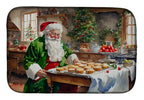 Cookies with Santa Claus Father Christmas Dish Drying Mat