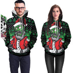 Women's Halloween Digital Print Hooded Sweatshirt | Streetwear