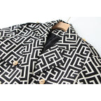 Heavy Industry Coat with Loose Design and Lace-up