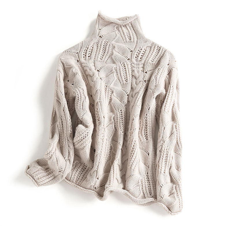 High-Neck Loose Pullover | Streetwear
