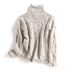High-Neck Loose Pullover | Streetwear