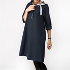 European American Long-Sleeved Round-Neck Cape Jacket