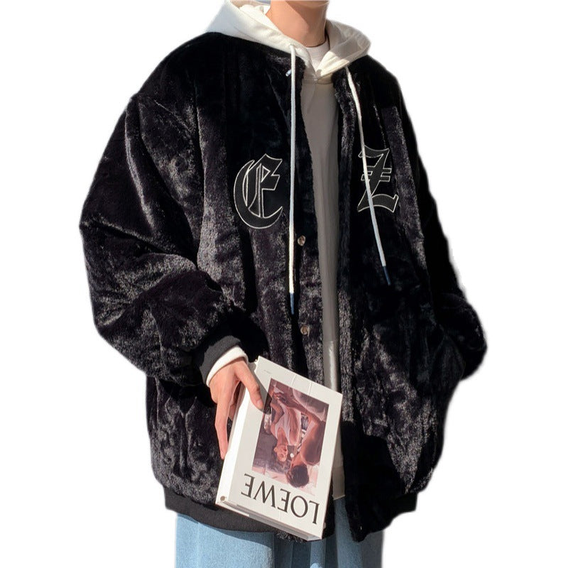 Men's Vintage Embroidered Cotton Padded Jacket