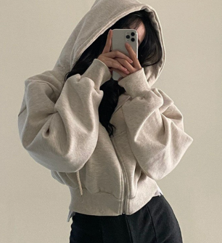 Women's Long Sleeve Zipper Pocket Hoodie | Streetwear