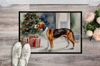 English Foxhound Cozy Christmas Doormat