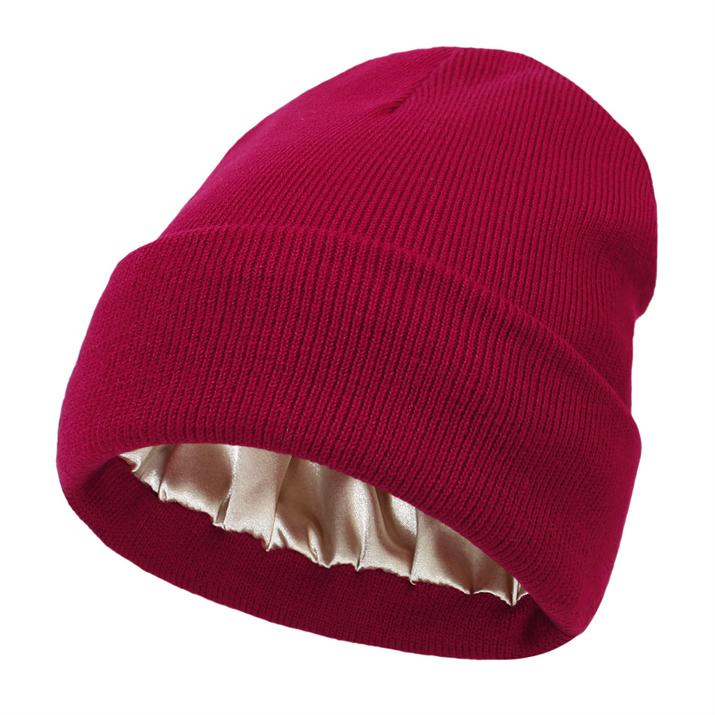 Knitted Wool Hat | Embroidered Cap