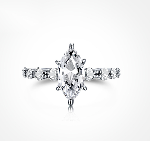 Marquise-Cut Zircon Women's Ring