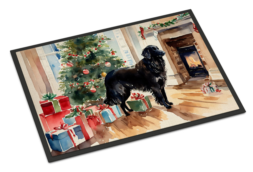 Flat-Coated Retriever Cozy Christmas Doormat