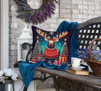 Moose Christmas Throw Pillow