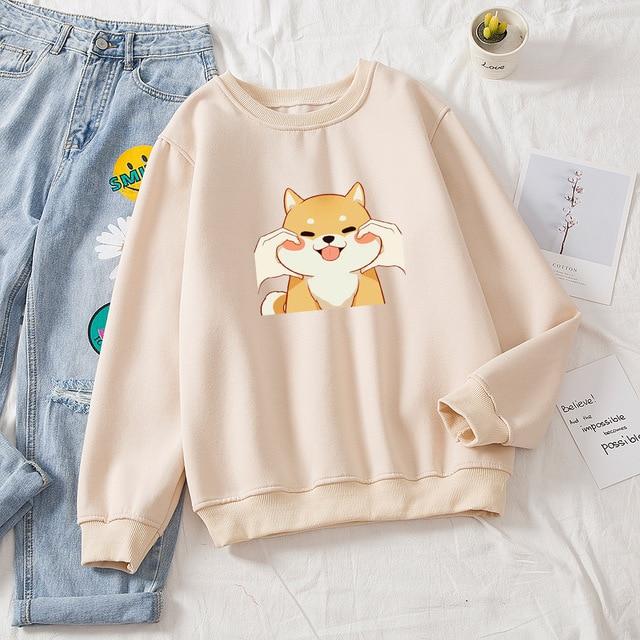 Women's Shiba Cheek Pinch Sweatshirt | Streetwear
