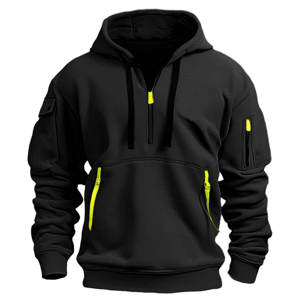 Cotton Dropped Shoulder Hooded Sweatshirt | Streetwear