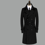 Men's Waterproof Long Slim Windbreaker for Autumn/Winter