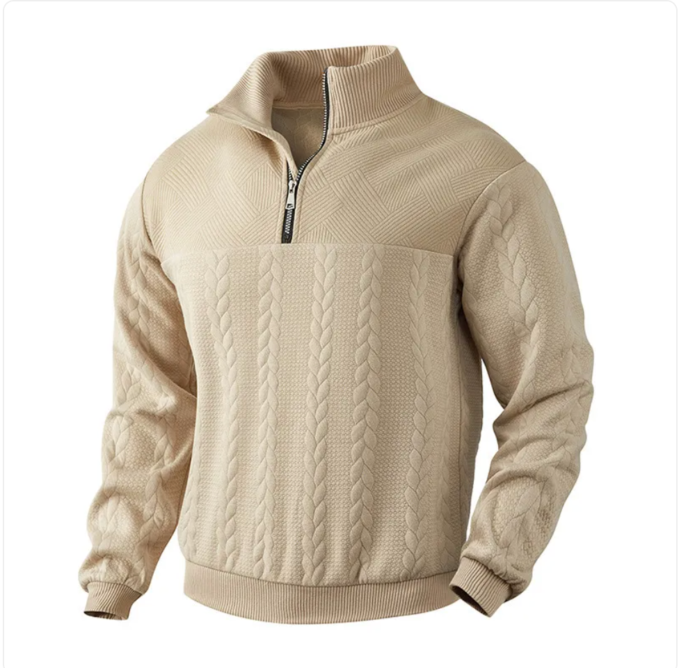 Men's Jacquard Long-Sleeve Sweater