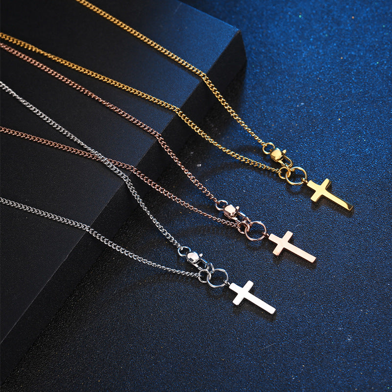 Designer Cross Necklace - Light Luxury Autumn/Winter Style