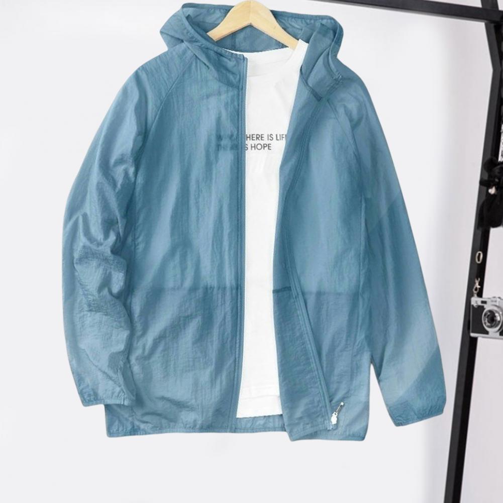 Water Resistant Hooded Sun Jacket for Summer Fishing
