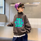 Boys' Plus Fleece Sweater for Autumn and Winter