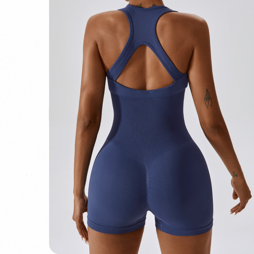 Seamless Women's High-Elastic Yoga Bodysuit