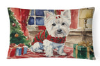 Westie Christmas Throw Pillow